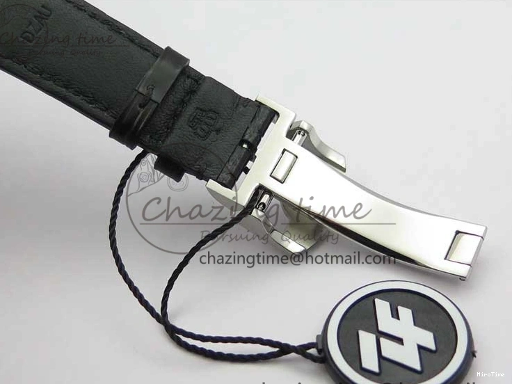 MIROTIME 0307 SunProtective Portugieser Chronograph Edition 150 Years IW371601 ZF 1:1 Best Edition Blue Dial on Black Leather Strap A7750 (Slim Movement) 7137